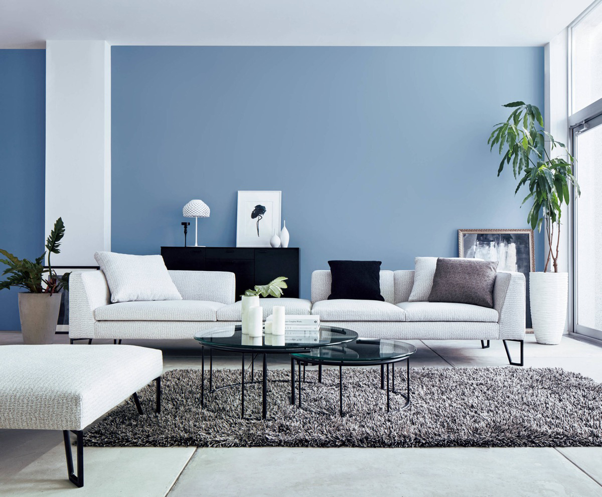 Blue Living Rooms To Relax