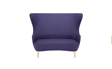  Tom Dixon wing back sofa with copper legs