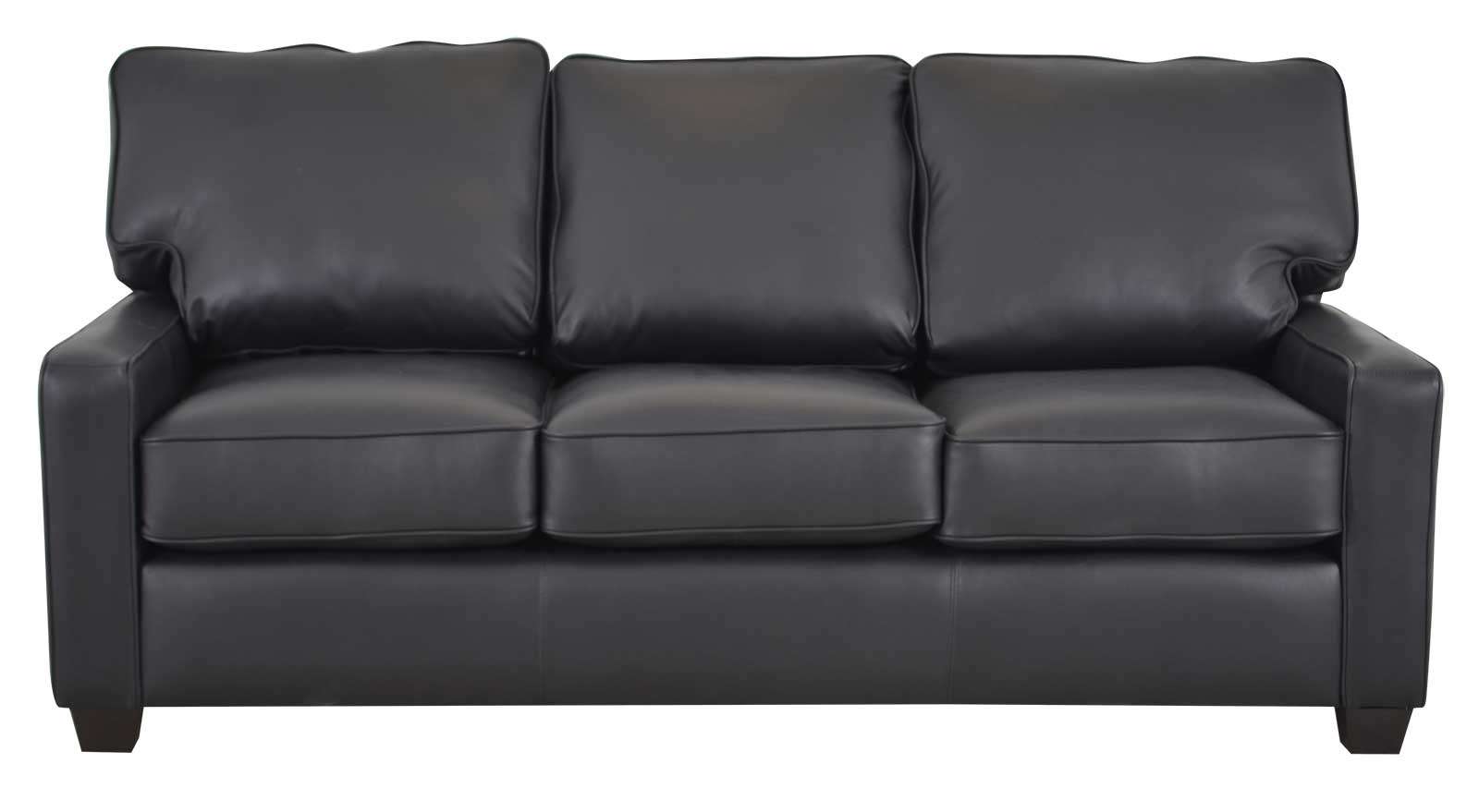 THE BLACK LEATHER SOFA